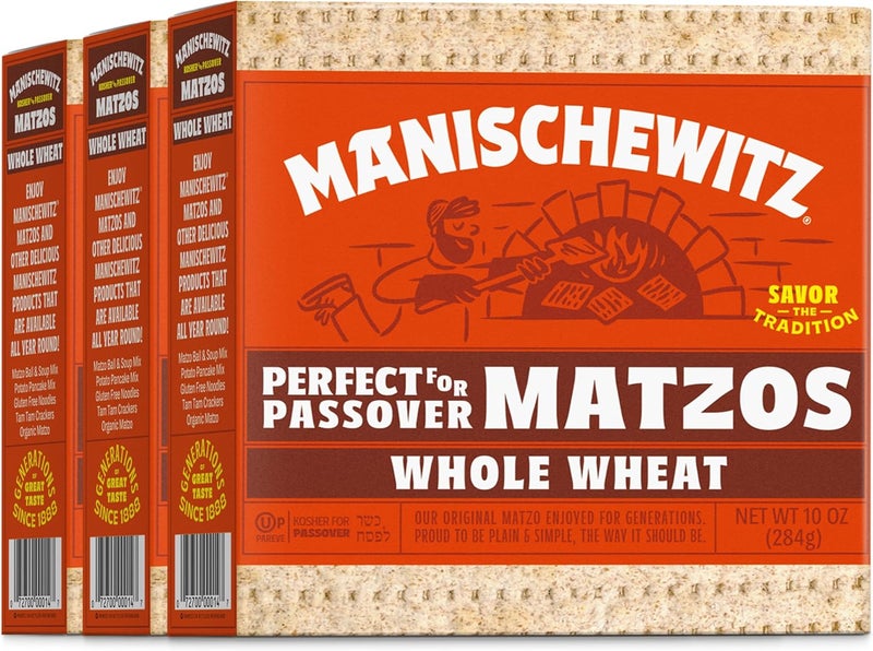 Manischewitz Whole Wheat Matzos - Kosher for Passover - Image 1